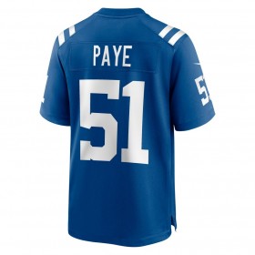 Indianapolis Colts Tröjor Kwity Paye 51 Nike Royal 2021 NFL Draft - Herr